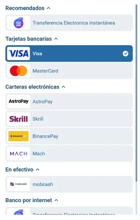 Métodos de retiro para una cuenta en CLP, 27.10.2026 Métodos de retiro de la caja del casino