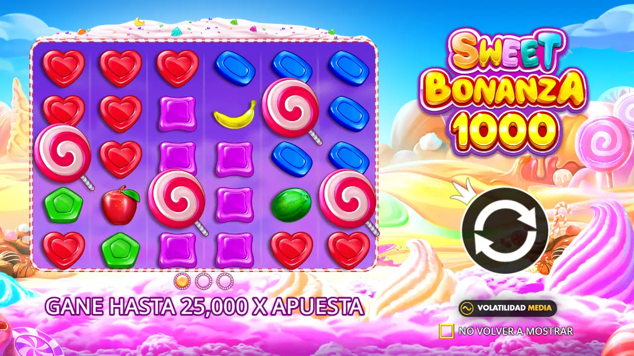 Demo de Sweet Bonanza 1000 en español y pesos chilenos